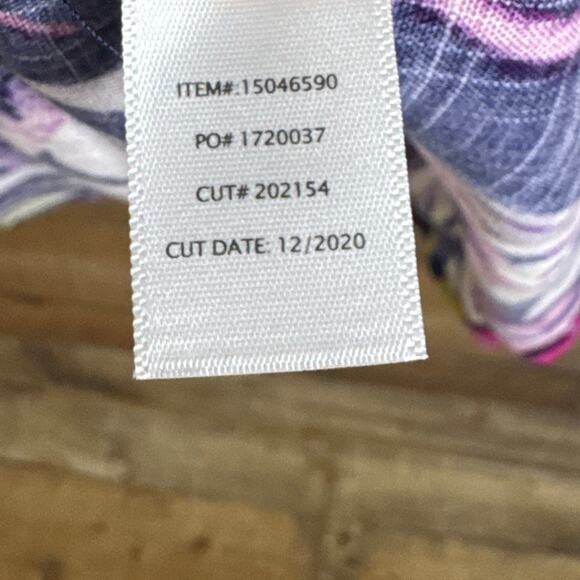 Torrid Rayon Slub Tiered Button-Front Top Blue Floral Leaf SZ 5 5X - Picture 7 of 10